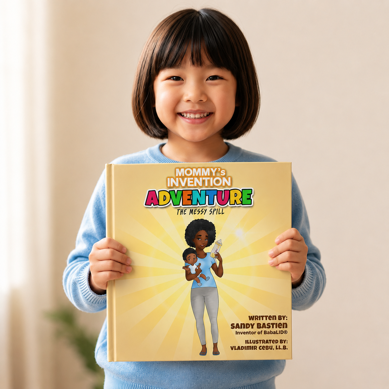 Mommy’s Invention Adventure:  The Messy Spill Picture Book   (ages 3 years+)